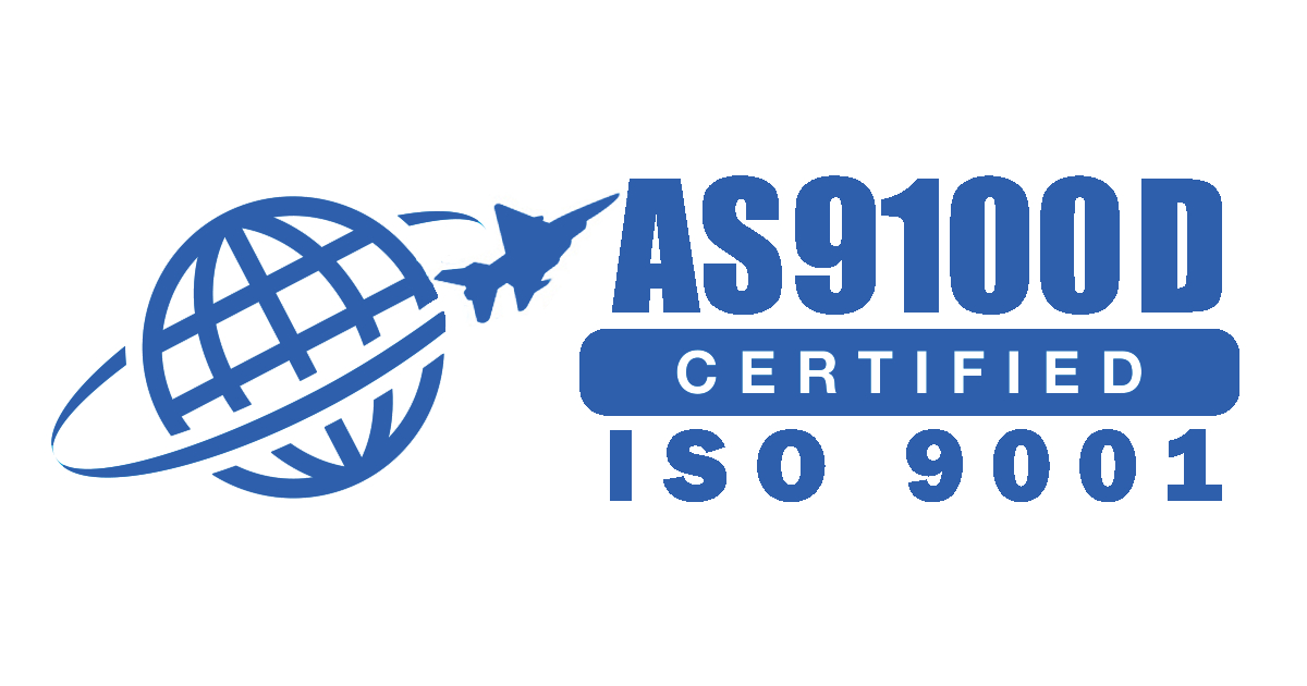 AS9100D / ISO 9001 Certified logo